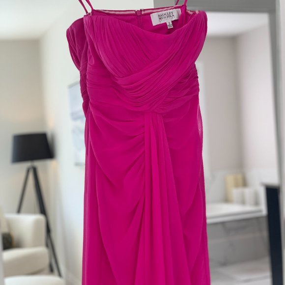 Bright Pink BADGLEY MISCHKA Ballgown Dress - Picture 4 of 15